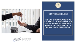 Annulation vente immobilière